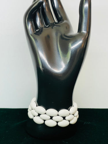 Napier White and Gold Bracelet